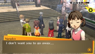 Nanako's not down with us leaving