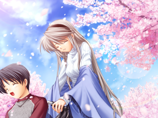 Tomoyo and Takafumi who is wheelchair-bound