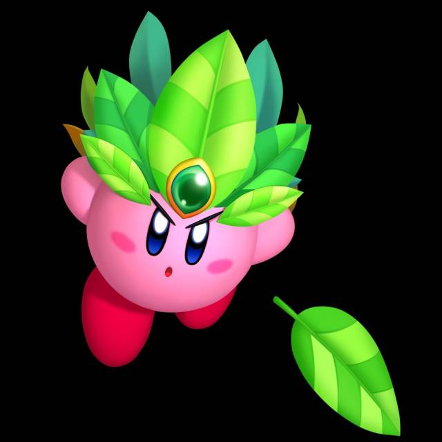 Kirby's new Leaf Whirlwind ability