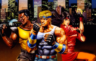 The main protagonists. From left-to-right: Adam Hunter, Axel Stone, Blaze Fielding