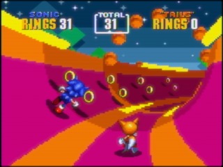Tails may seem like he is helping but at the rate he moves he will just get hit by all the bombs. 