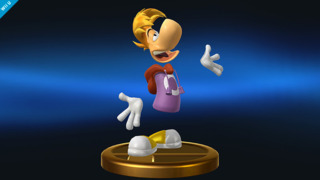 Rayman's only appearance in a Nintendo game was in the latest Smash Bros. Maybe he'll shoot Rabbids alongside Mario?