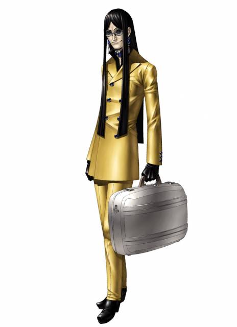 Baofu from persona 2: eternal punishment. Just look at how he freakin owns that banana-yellow trenchcoat.