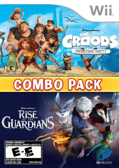 The Croods: Prehistoric Party and Rise of the Guardians Combo Pack