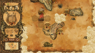 The map screen where the game is played