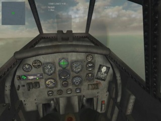 The Stuka interior has a unique feature - a photograph of an unknown soldier.