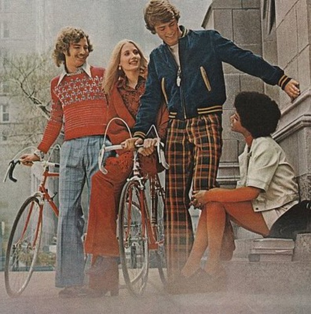 1970s synthetic materials were popular