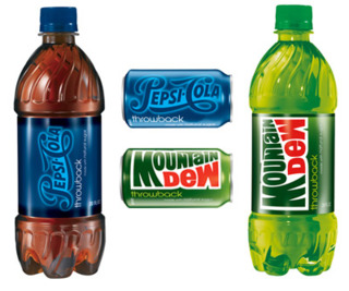 Pepsi and Mountain Dew 'Throwback'