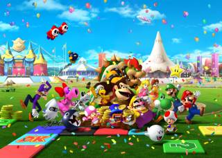 The Mario Party crew as seen in Mario Party 8.