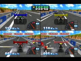 The start/finish line as seen in Mario Speedwagons
