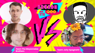 Arcade Pit: Arcade Pit: Team The Mayonnaise Brothers VS. Team Jolly Spaghetti