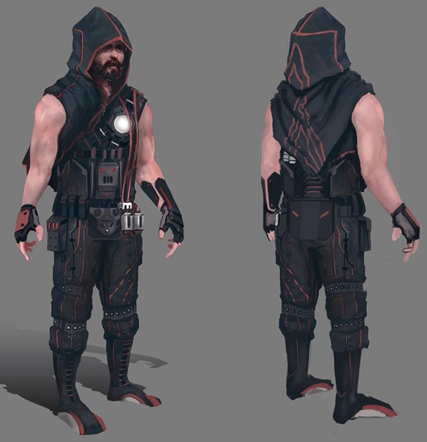 Concept Art for Byron, the game's main protagonist