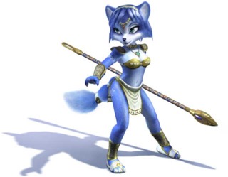 Krystal, as she appears in Star Fox Adventures.