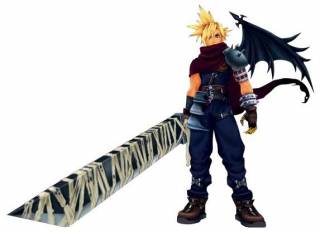 Why does cloud have a demon wing? Why is the buster sword covered in bandages? I DON'T EVEN CARE.