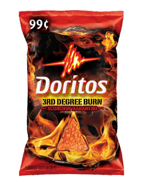  Doritos 3rd Degree burn Habenaro Chips. I like spicy but fuck this!