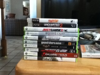  The stack of games i need to play            