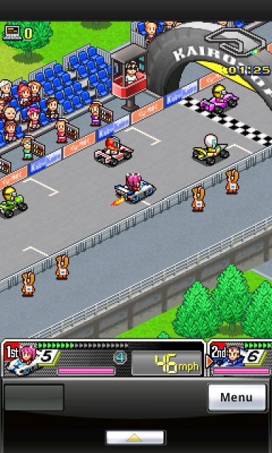 Racecar driving, cute? Only Kairosoft and Nintendo can do it.