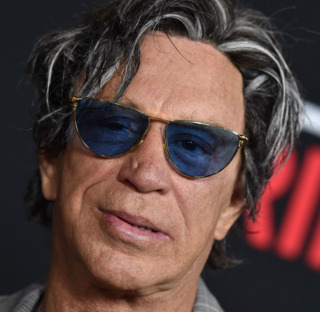 Acclaimed actor Mickey Rourke, pictured here wondering why everything looks blue.