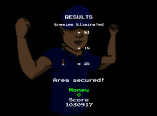At the end of each round, The Law Man gets bonus cash for the amount of enemies he eliminated