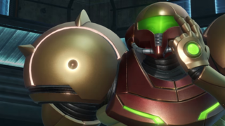 You play Metroid Prime as Samus Aran, the galaxy's most fearsome bounty hunter. Here we see her having just received an email from Doug Bowser in which he asked her to track down and eliminate the Yuzu developers