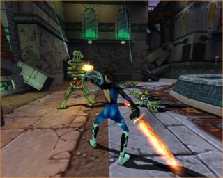 Released 2000, HMF2 was built on the Quake3 Arena engine (PC)