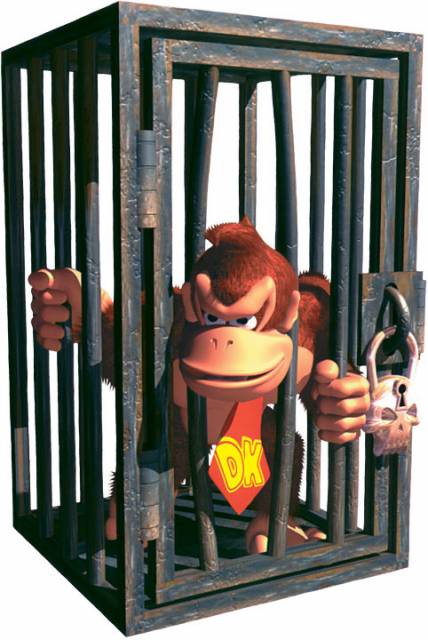 Donkey Kong captured