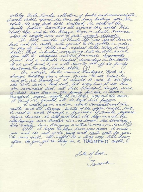 First letter from Tamara (pg. 3)
