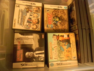 Like the GBA before it is nice that I can fit my entire DS collection in one small container.