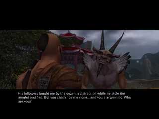 Apparently there are good demons in the world of Jade Empire. My character didn't take so kindly to this one.