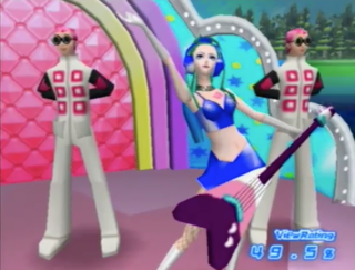 Rival reporter Pudding shows up to challenge Ulala to a dance battle 
