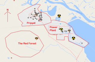 The real-world Chernobyl map