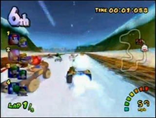 The Double Dash from Mario Kart: Double Dash!! is considered as a boost for the start of the race.
