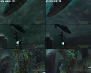 Missing rain effects, rain no longer splashes off characters and objects, rope is missing in first and third shots.