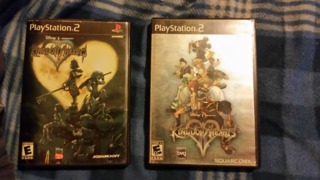 Kingdom Hearts 1 and 2 original covers for PS2.