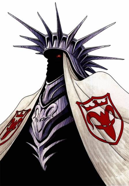 Hazama, in his Demon God Emperor form.
