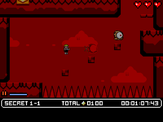 A Virtual-Boy-themed level.