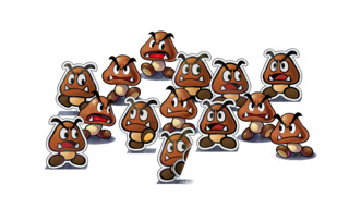 Goombas and Paper Goombas