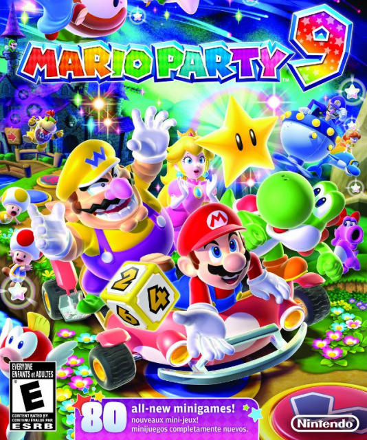  Mario Party 9 North American Boxart