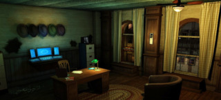 Tex's office is a mixture of new and old. Even in the future, he still gets faxes.