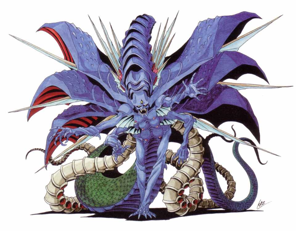 Satan from Shin Megami Tensei II in demon form.