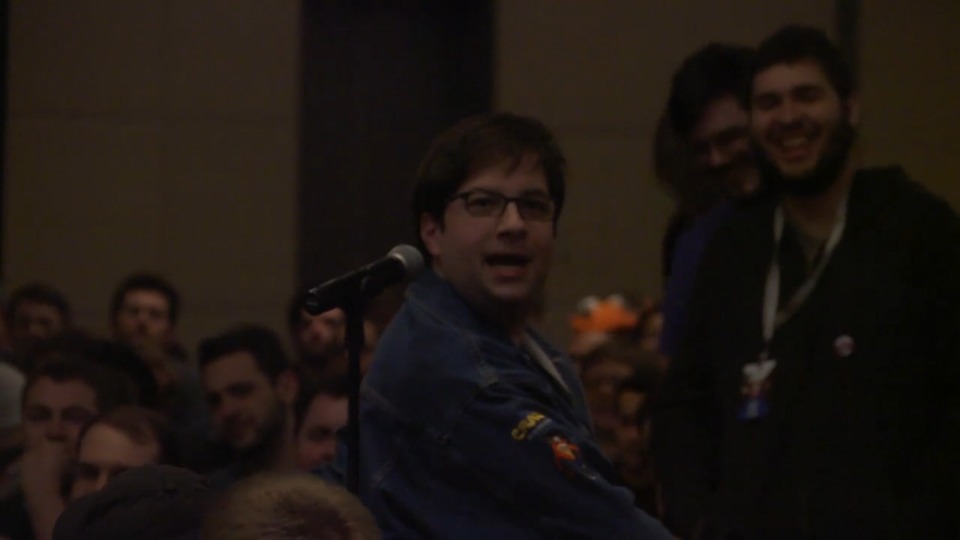 And godspeed to this guy and his Crash Bandicoot jacket. He won the question segment of the panel.