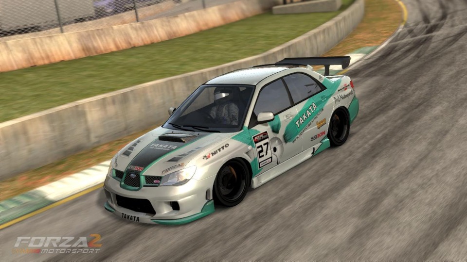 Takata Time Attack Impreza, the winner of a contest to design a livery for a real time attack car by using the Forza 2 livery editor