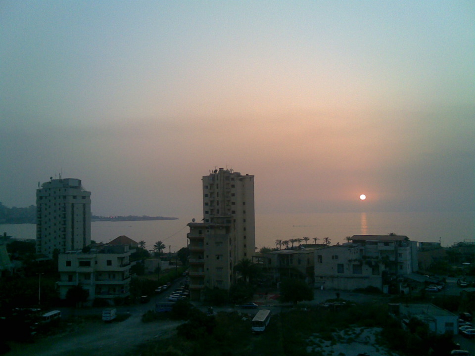 Sunset on the horizon.Lebanon 2008.