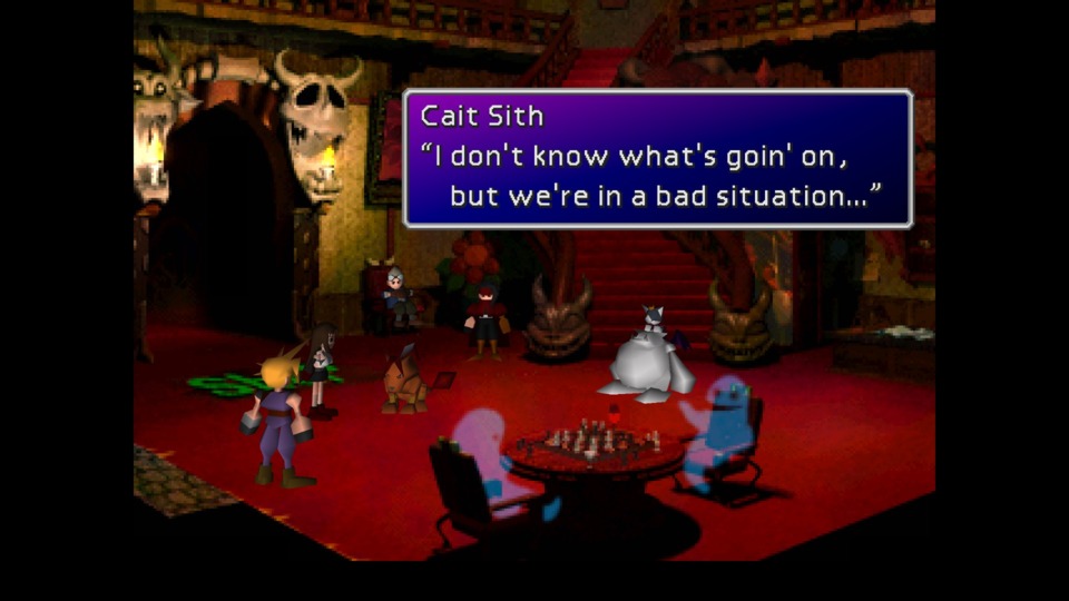 Here's the one time that I agreed with something that Cait Sith said.