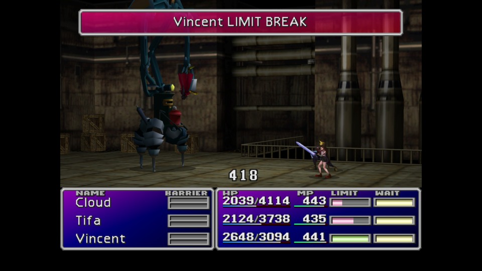Yes, please take Vincent JUST as he got his Limit Break! Thank you so much for doing that!