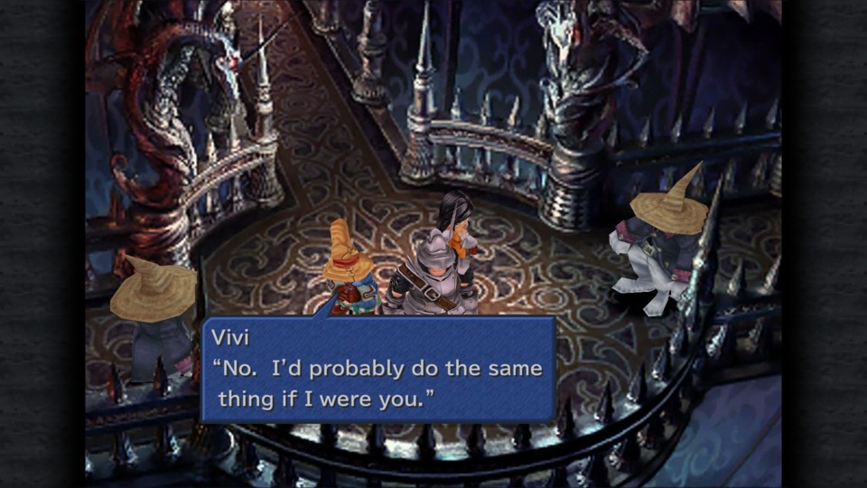 I would like to question once again why every character isn't Vivi. 
