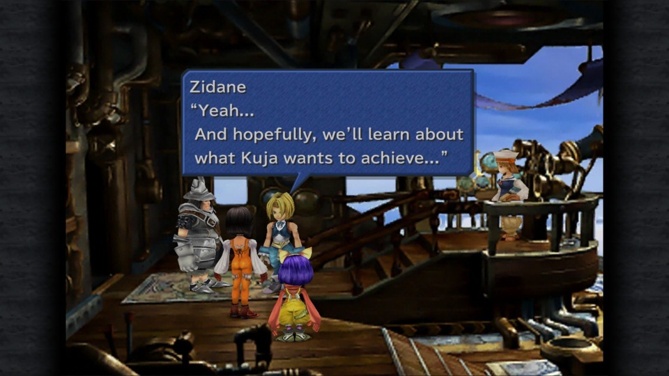 AND ZIDANE IS A FUCKING LIAR! WE DON'T LEARN SHIT ABOUT KUJA! 