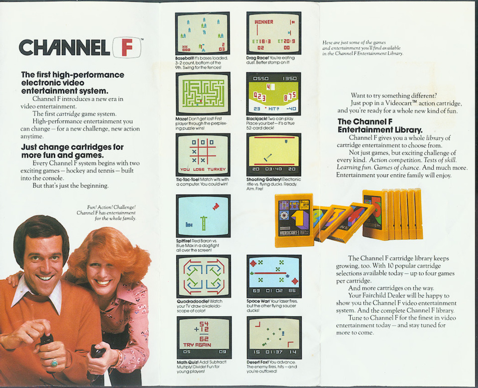 Promotional advertisement for the Channel F