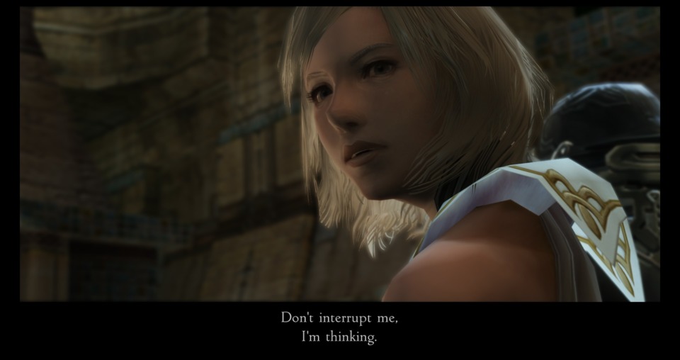 This is exactly how everyone should talk to Vaan during the story. 