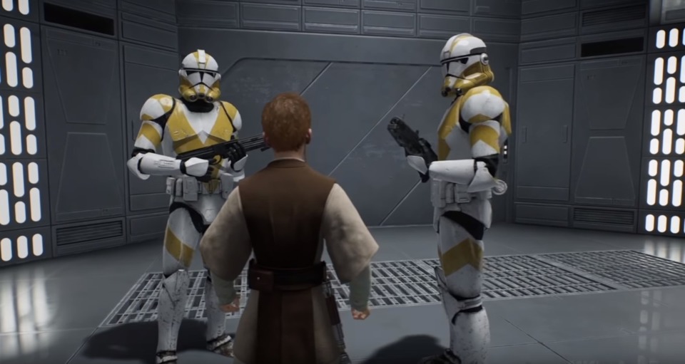 I have to say, I wish Fallen Order spent more of its time during these flashbacks. Also, I like how the Clone Troopers have personalities in these scenes.